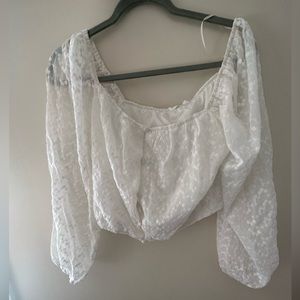 BNWT button front top